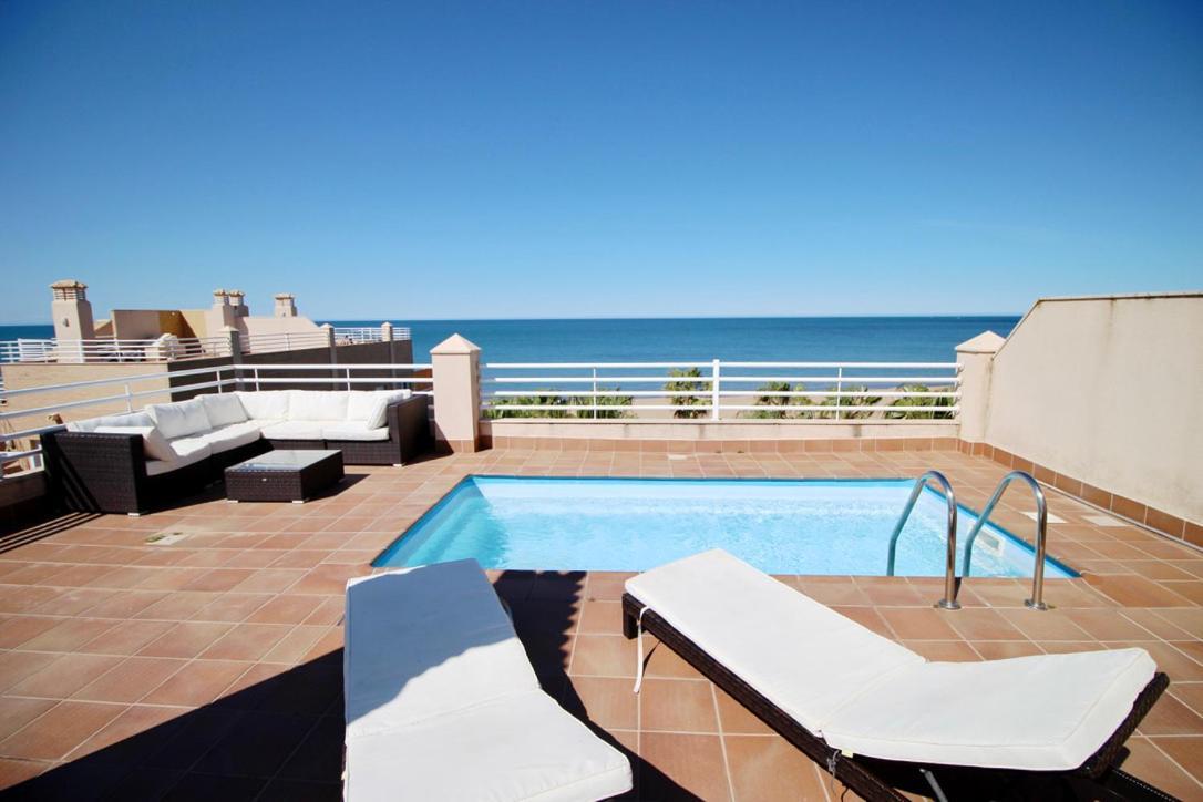 Apartamento Ático espectacular con piscina privada en primera línea de playa Dénia Exterior foto